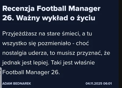 rybsonk - Co za żenada xD

https://spidersweb.pl/2025/11/recenzja-football-manager-26...
