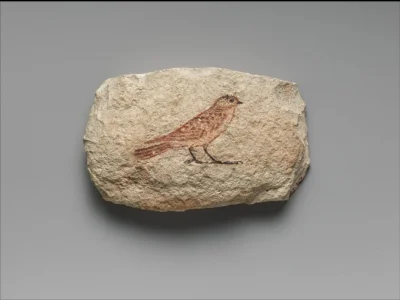 Loskamilos1 - Malunek przedstawiający ptaszka, prawdopodobnie jaskółkę, stworzony prz...