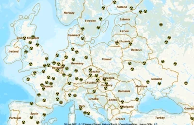 Platto - Mapa elektrowni atomowych w europie widac zacofanie polski