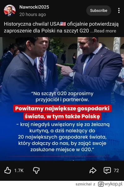 szmichal - I ten wieśniacki palec jak do stadionowego kumpla xd oczywiście sukces bat...