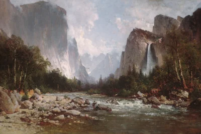 Loskamilos1 - View of Yosemite Valley, Thomas Hill, rok 1885.

#necrobook #sztuka #ma...