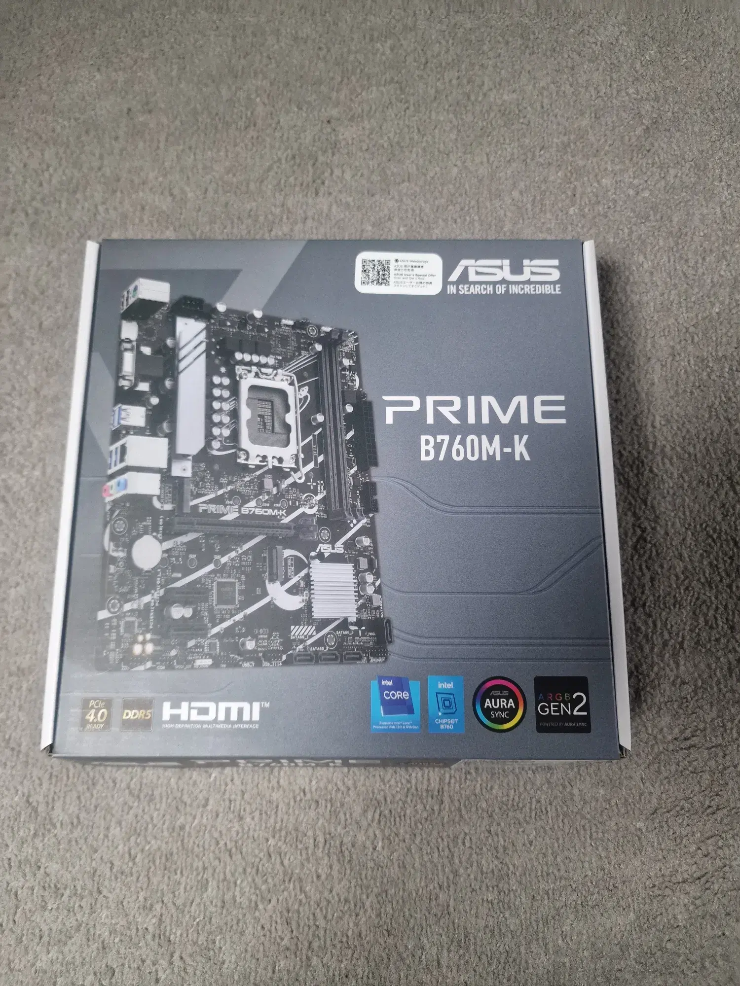johnny_tsunami - Czołem!

Okazyjnie trafiłem na nową płytę Asus Prime B760M-K D5 z OL...