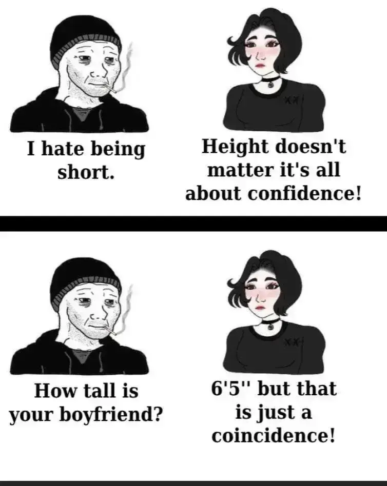 haosik - I w takim świecie musze funkcjonować.

#wzrost #depresja #manlet #przegryw #...