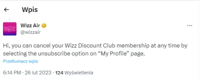 Koller - Wizz Discount Club odnawia się automatycznie? Czy jak się skończy to trzeba ...