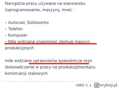 HWD-5 - @HWD-5: dodatkowo można stanąć na maszynie, jak Mariusz z frezarki zachoruje ...