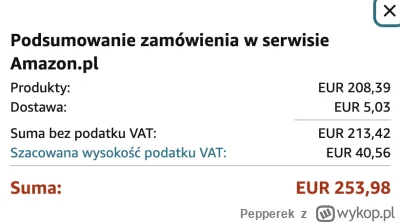 Pepperek - @onionspirit: 
No właśnie chcą całość i jest szacowany VAT