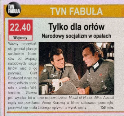 Zblizeniowy - Dziś wieczorem na TVN Fabuła spoko film, bardzo dobrze wytrzymał próbę ...