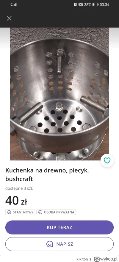 kikiton - @kikiton: https://allegrolokalnie.pl/oferta/kuchenka-na-drewno-piecyk-bushc...