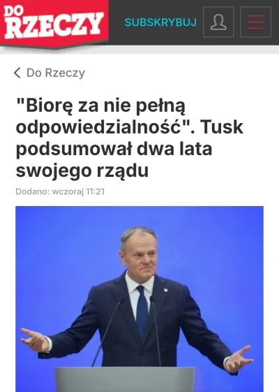 InnyWymiar90 - Z tuskowego na polski, donek bierze 30% odpowiedzialności (* >ω<)

#he...