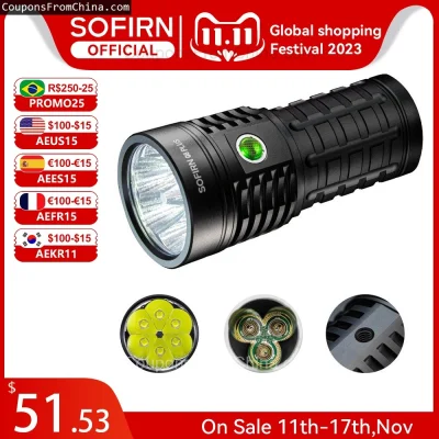 n____S - ❗ Sofirn Q8 Plus Flashlight 16000lm XHP50B
〽️ Cena: 51.99 USD (dotąd najniżs...