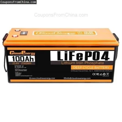 n____S - ❗ Cloudenergy 24V 100Ah LiFePO4 Battery Pack 2560Wh [EU]
〽️ Cena: 499.95 USD...