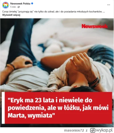 masonios72 - Tak, to ten sam Newsweek który zarzucał Rymanowskiemu, że u niego są bzd...