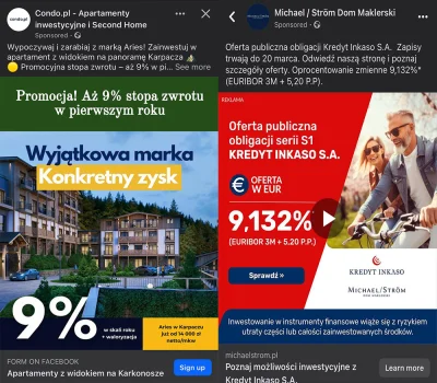 affairz - #nieruchomosci czy widzicie co różni te dwie reklamy? a przede wszystkim cz...