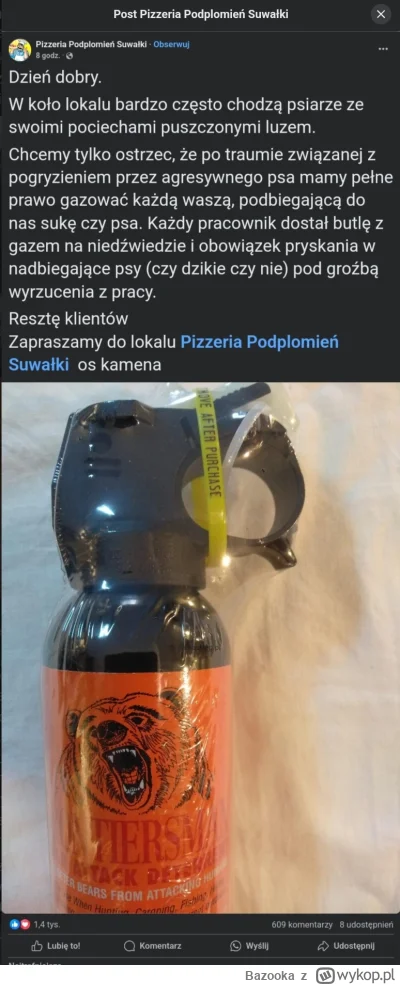 Bazooka - Ale się psiarze zesrali pod wpisem na fb.

#heheszki #bekazpsiarzy #psiarze...