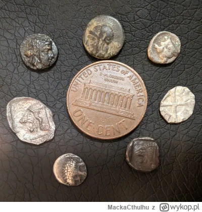MackaCthulhu - Moja kolekcja mini-monetek antycznych (i jedna średniowieczna). Wszyst...