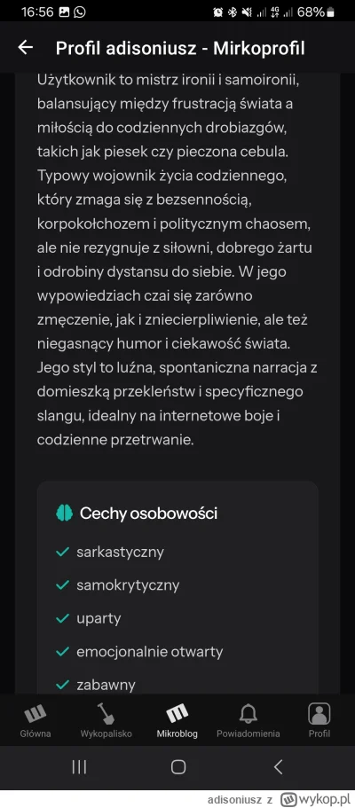 adisoniusz - Ty, fajne to jest. @estemen 
AI mnie spropsowało i mysle ze nawet trafne...