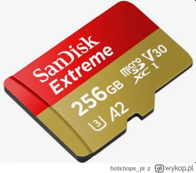hotshops_pl - SanDisk 256GB microSDXC Extreme 190MB/s A2 C10 V30 UHS-I U3

https://ho...