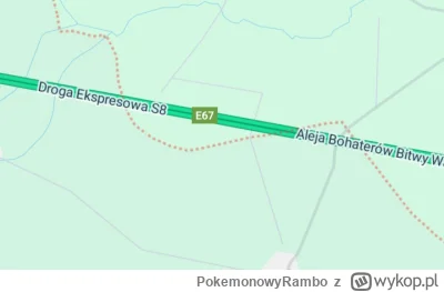 PokemonowyRambo - Fragment drogi S8 koło Oleśnicy. Powiat Oleśnicki przeplata się z p...