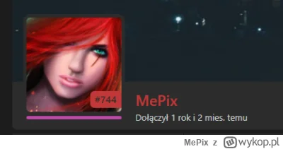 MePix - XD 

JEDNO (dosłownie jedno) znalezisko na głównej od roku i 744 miejsce i bo...