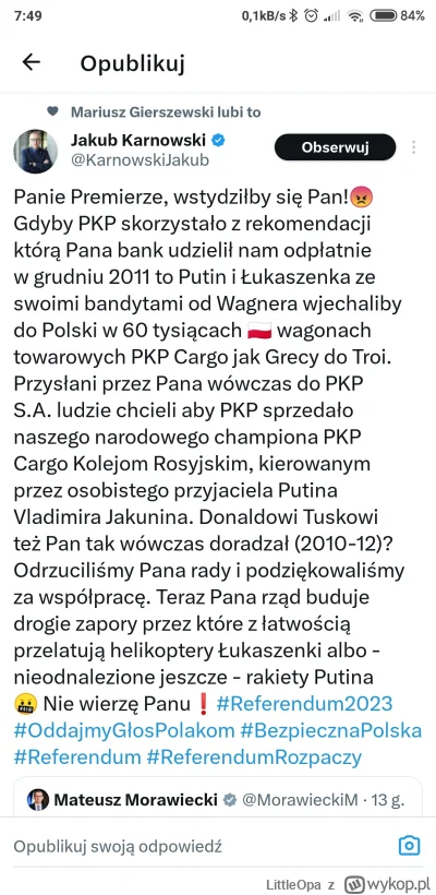 L.....a - Morawiecki drze mordę o wyprzedaży majątku narodowego, podczas gdy firma kt...