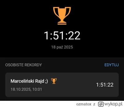 ozmatox - @ozmatox biegło się lekko łatwo i przyjemnie po 14km jak w transie...ciekaw...