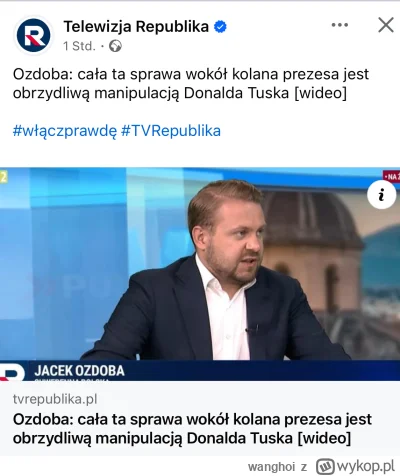 wanghoi - Koniec afery, Ozdoba wszystko wyjaśnił                #polityka #bekazpisu