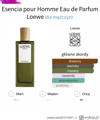 poborski28151691 - #perfumy 

Cześć, ma ktoś polać Loewe esencia pour homme edp, chęt...