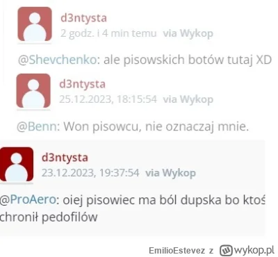 EmilioEstevez - @d3ntysta: koleś..ochłoń..mam w dupie pis.. a ty jesteś monotematyczn...