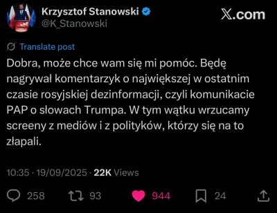 zdradek - Brawo Krzysiek. Gdyby nie ty informacja o dezinformacji by nie dotarła do o...