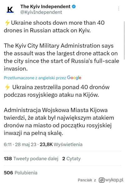 Panciak - #ukraina ciekawi mnie tylko, po cholerę oni walą w tej Kijów, w co celują?