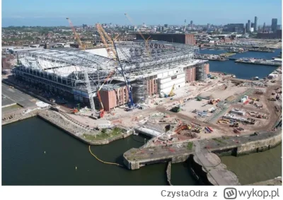 CzystaOdra - Budowa stadionu Evertonu na zaawansowanym etapie. Mecze mają być rozgryw...