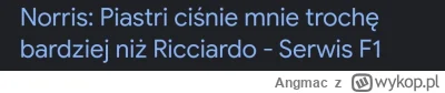 Angmac - Szkoda, że obaj nie ciśniecie mocniej Williamsa niż w zeszlym sezonie ( ͡º ͜...