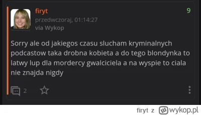 firyt - A gdyby słuchała Kryminatorium to by nadal żyła..