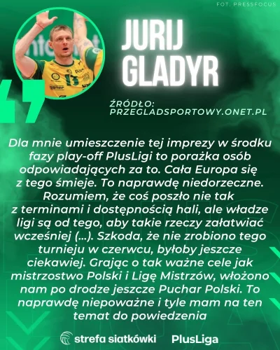 vasos - #siatkowka za tę wypowiedź Gladyr ma dostać od PLSu karę. Niewiadomo jaką ale...