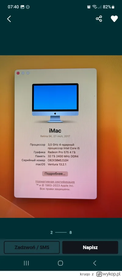 kruqo - #apple #komputery

Mirki, czy na tym iMacu filmy na YT w 4K i 60FPS będą się ...