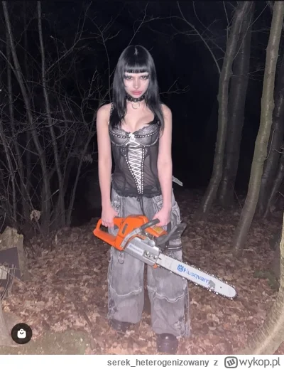 serek_heterogenizowany - Spacerujesz po lesie i trafiasz na alternatywkę z piłą łańcu...