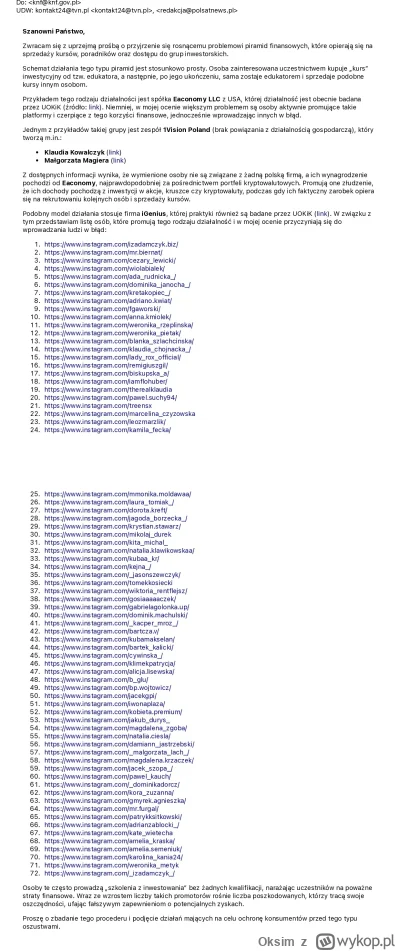 Oksim - Znalazłem nowe hobby!
P------------e mlmowców do knf i kas.

Czemu do knf? - ...