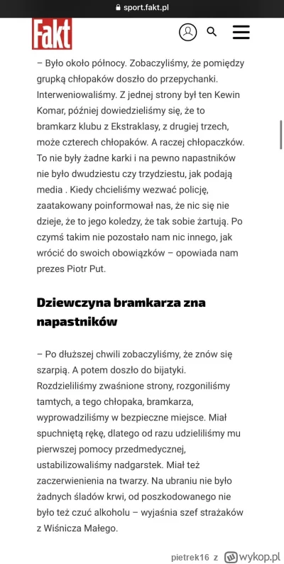 pietrek16 - @Tremade: a wy już trybuny zamykacie xD beka z wykopków pelikanów