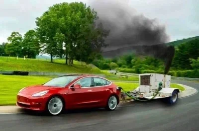 ewolucja_myszowatych - wygląda na to że samochody elektryczne jeżdżą na węgiel który ...