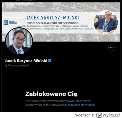 recenzor - Zablokował mnie za dodanie Rozporządzenia podpisanego przez L. Kaczyńskieg...