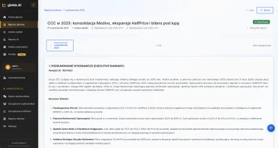 gpw-watch - 📊 Nowa analiza AI: CCC
👉 Wyniki I półrocza 2025 pokazują rosnącą EBITDA...