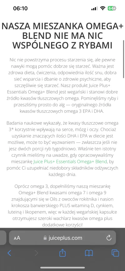 Turkotka - Moja mama zamawia dla babci suplementy juice plus. Oleje i kapsułki warzyw...