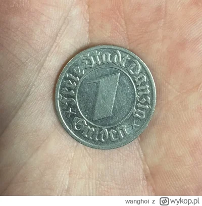 wanghoi - W końcu chłop się dorobił 1 guldena z Wolnego Miasta Gdańsk #numizmatyka #m...