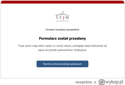 ossprime - Komentarz do ustawy wypełniony przy sobotniej kawusi i przesłany. I'm doin...