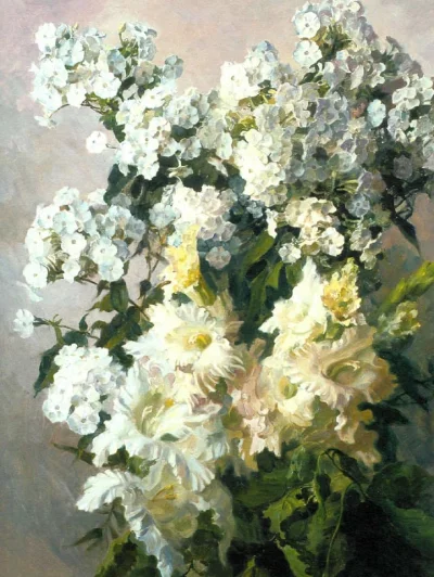 Corvus_Frugilagus - Oleg Aleksandrowicz Borozdin - Białe kwiaty

#corvusfrugilaguscon...