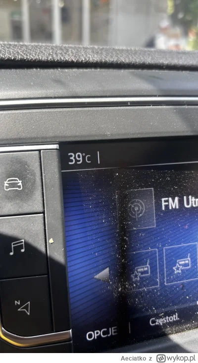 Aeciatko - Pojechałem odwiedzić teściową. Na dworzu wczoraj żar z ognia. Dziś trochę ...