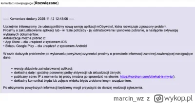 marcin_wz - @onionhero: @byqable Właśnie dostałem potwierdzenie o rozwiązaniu problem...