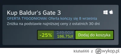 kluha666 - Baldurs Gate 3 jest na promocji. Warto za taką cenę?
#gry #steam #baldursg...
