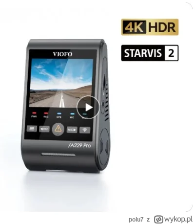 polu7 - VIOFO A229 PRO 4K HDR Dash Camera
Cena: 172.66$ (696.62 zł) | Najniższa cena:...