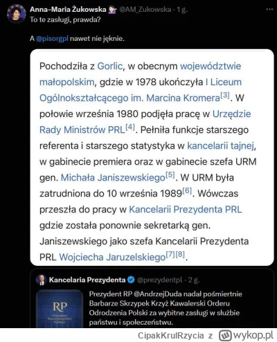 CipakKrulRzycia - #bekazpisu #polityka #cenzoduda #zukowska